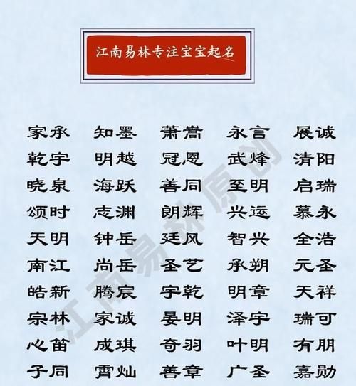 取姓名男孩名字大全：如何选择一个有意义的名字？图1