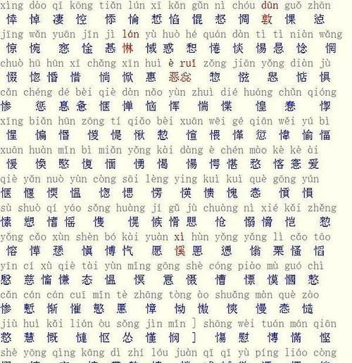 生僻字大全：汇聚好寓意的汉字珍宝图1