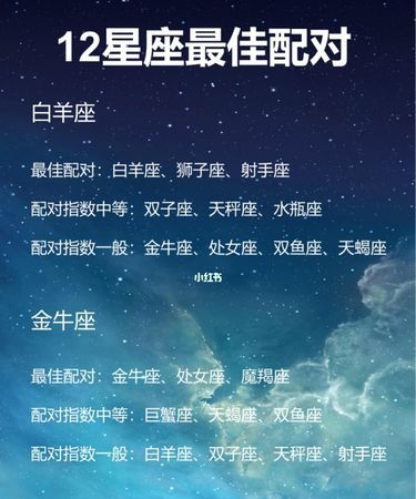 十二星座恋人配对图1