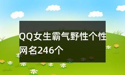 游戏网名女生霸气冷酷：玩家识别与自我表达图1