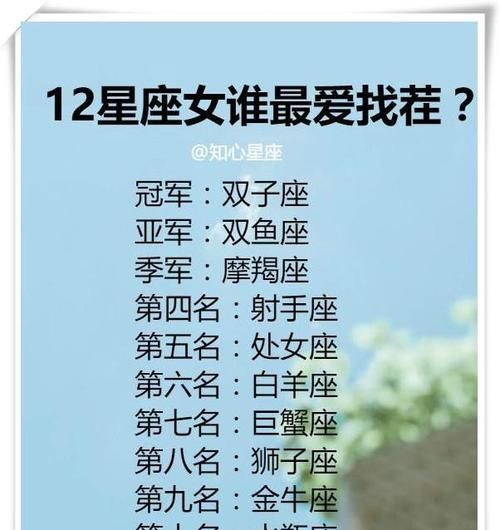 12星座大全谁与谁最般配图1