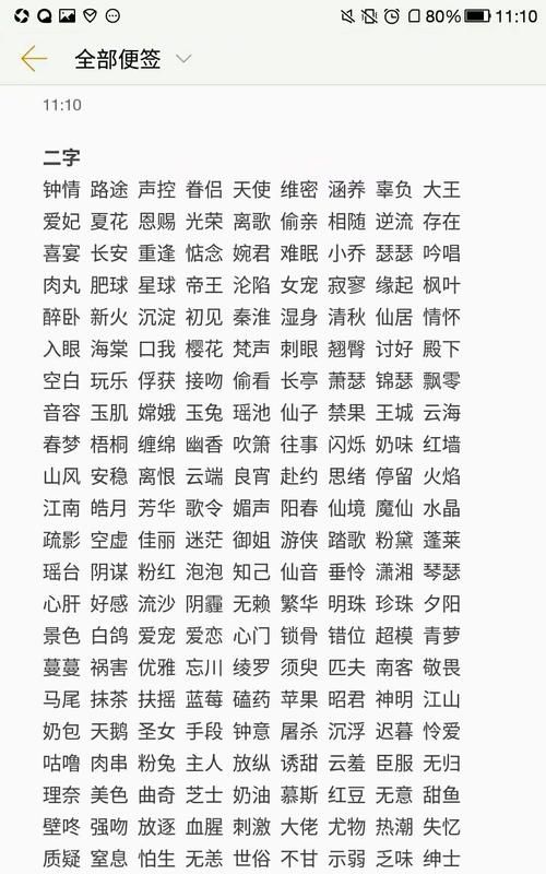 顺口的二字网名图1