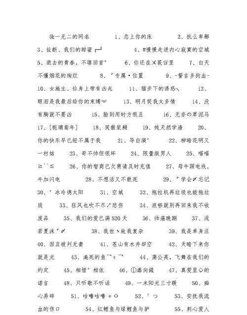 网名昵称两个字：如何打造一个独特的网名图1