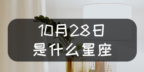 10月28日出生的人的星座性格分析图1