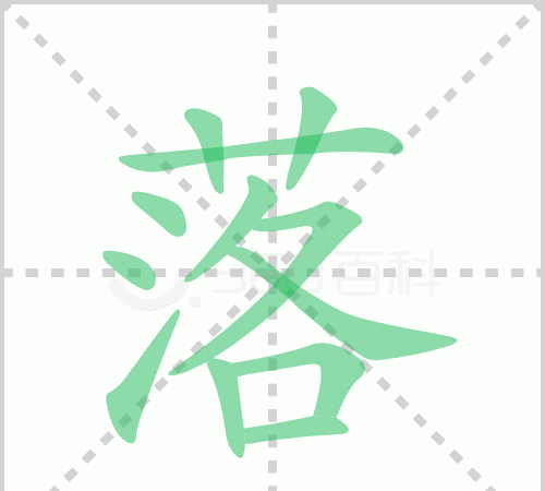 落的多音字组词图1