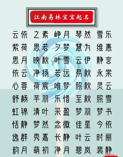 好听的名字女孩三个字图1